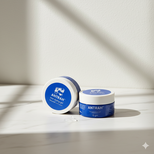 Antrah Hair Nourishing Gel With Fusion Of Serum - Travelling Pack Of 2 | All Hair Types | (30g)