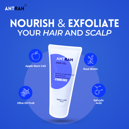 Antrah Hair Nourishing Gel With Fusion Of Serum - Combo | All Hair Types | (115g)